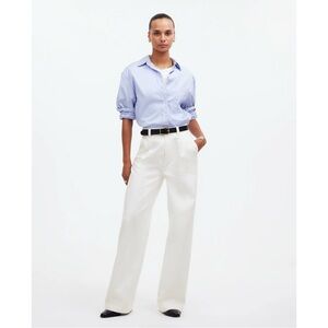 NWT Madewell Harlow Wide-Leg Jean Airy Denim Edition Tile White